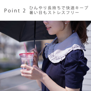 つけ襟クールリング｜28℃自然凍結 ネッククーラー・首元カバー